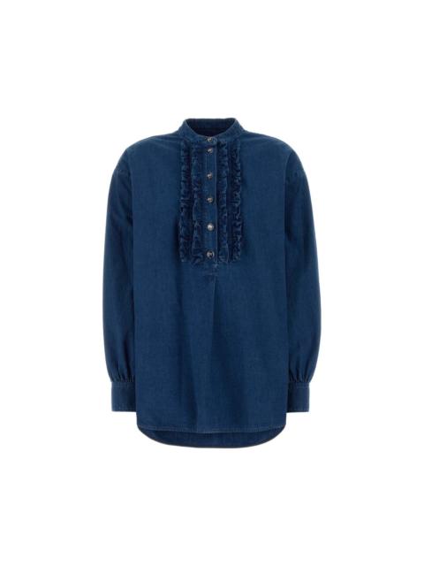 Valentino VALENTINO Denim Blouse New And Authentic (Women's size:12;)