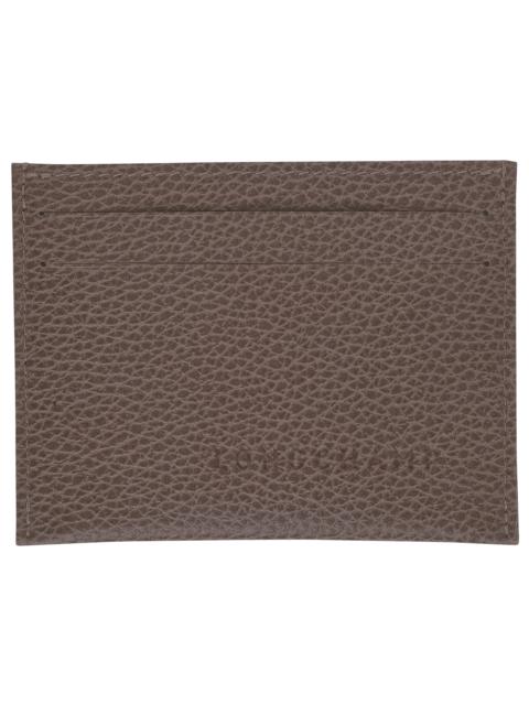 Longchamp Le Foulonné Card holder Taupe - Leather