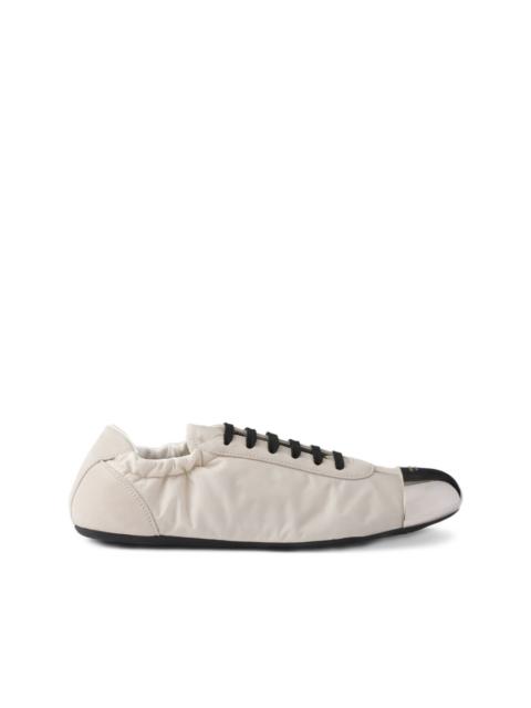 Prada laced ballet flats