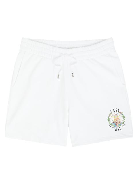 CASABLANCA Casablanca Casa Way Printed Cotton Shorts