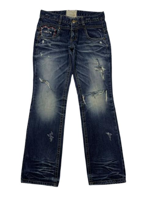 Other Designers Archival Clothing - RARE🔥LOLITA DISTRESS RIPS DENIM JEANS HYPE