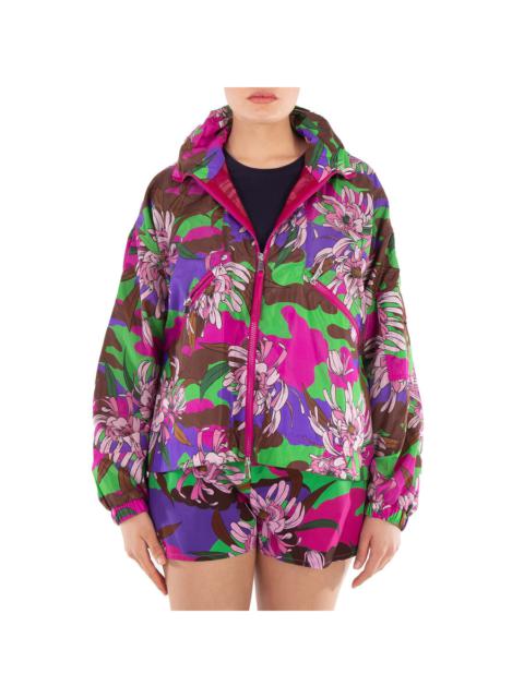 Moncler Moncler Floral-Print Long Sleeve Jacket