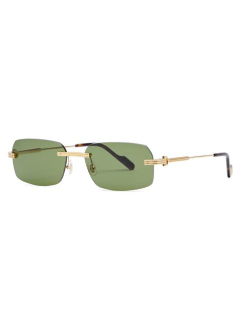 Cartier Cartier Première De Cartier Rectangle-frame Sunglasses