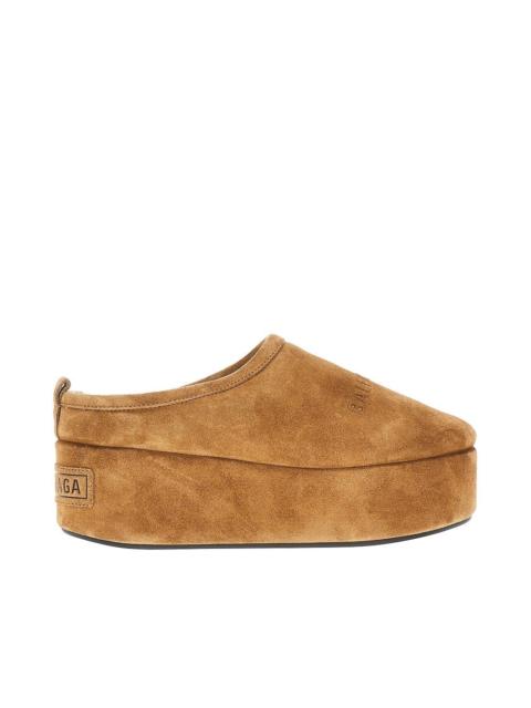 BALENCIAGA Balenciaga Alaska Soft Platform Clogs Beige