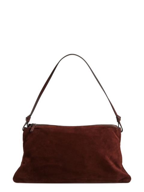 STAUD STAUD Wally Suede Shoulder Bag in Mahogany at Nordstrom