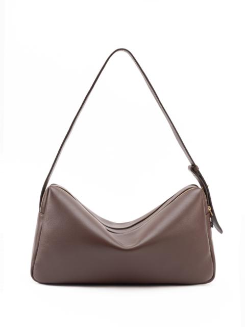 Elleme Trousse Large Pebbled Leather Dark Brown