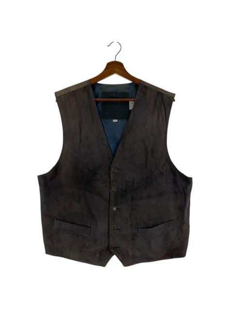 Other Designers VINTAGE COACH BRAND VEST SUEDE LEATHER