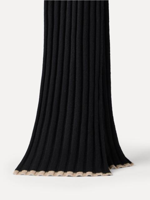 Brunello Cucinelli Cashmere rib knit scarf