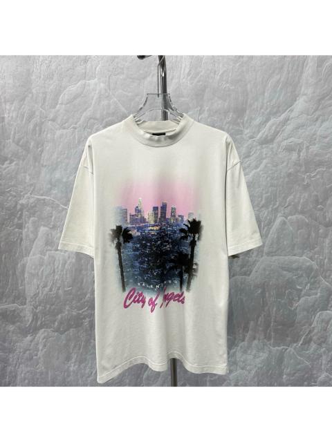 BALENCIAGA Balenciaga City Of Angels Faded T-Shirt 'Dirty White'