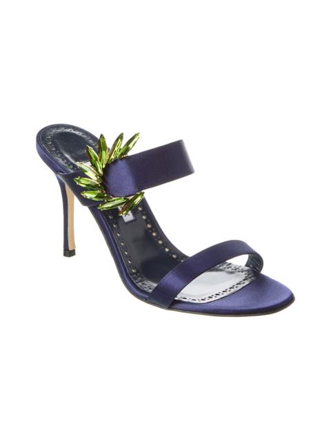 Manolo Blahnik Manolo Blahnik Chivela 90 Satin Sandal