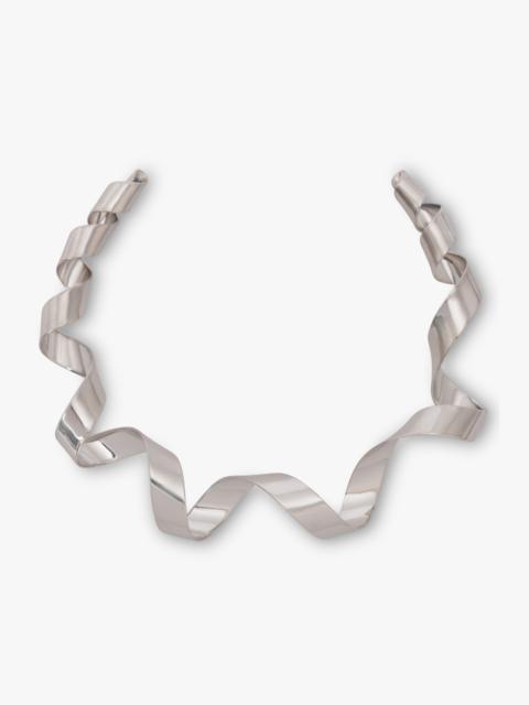 Dries Van Noten WAVE TWIST NECKLACE | SILVER