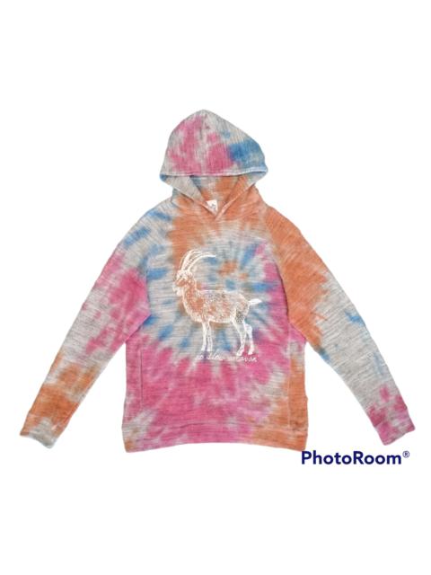Other Designers Japanese Brand - TIE DYE DEER PATTERN PULLOVER GO SLOW CARAVAN KNITTED HOODIE