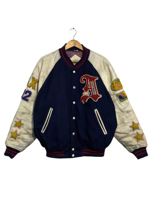 Oldvarsity/Stadium - 🔥ALLIX AVIATOR WOOL/LEATHER VARSITY JACKET