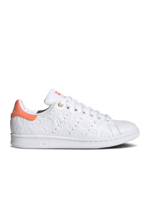 adidas WMNS STAN SMITH 'EMBOSSED GRAPHICS - WHITE SEMI CORAL'
