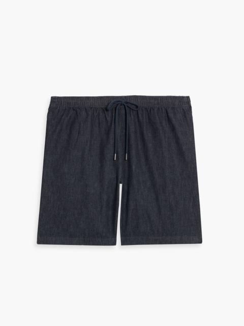 Theory Easy denim drawstring shorts