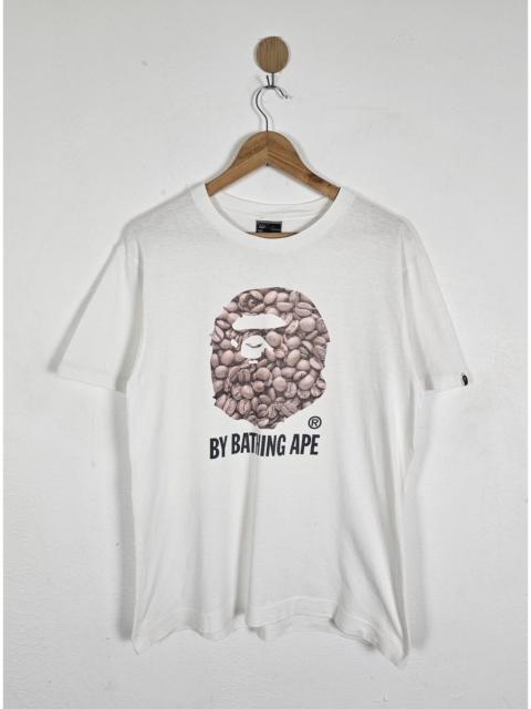 A BATHING APE® A Bathing Ape bape head coffee bean motive tee shirt