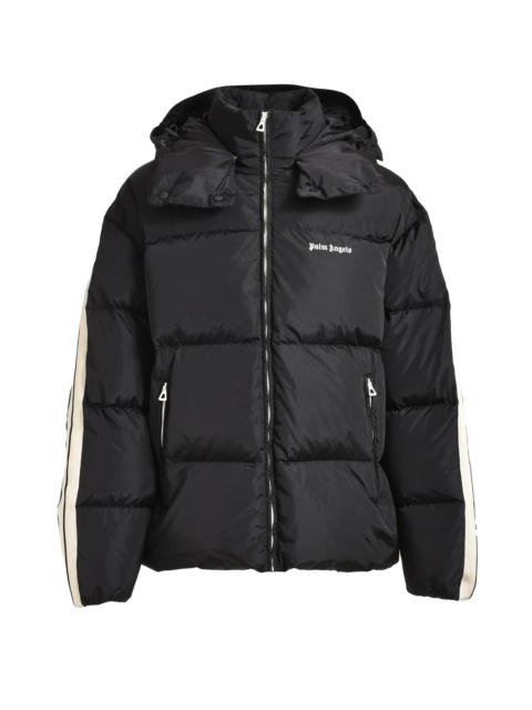 HOODED TRACK DOWN JKT / BLK OFF WHT