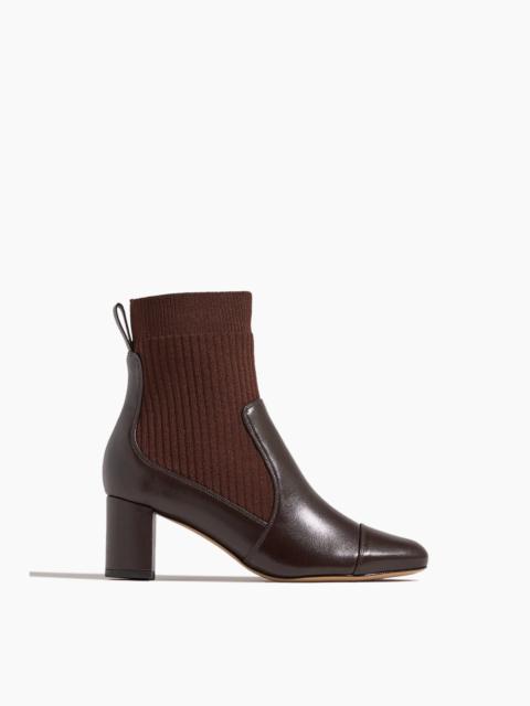 ALEXANDRE BIRMAN Becky Knit Bootie 60 in Dark Brown