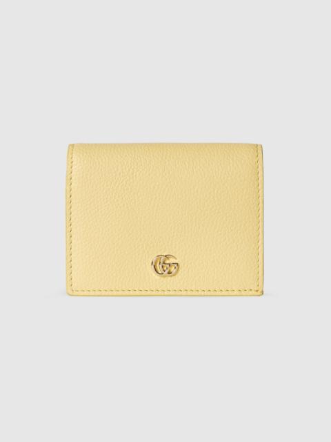 GUCCI Brown interior GG Marmont small wallet