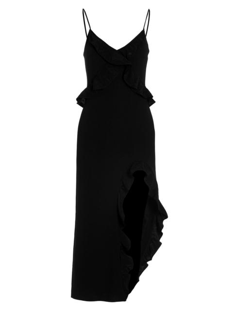 David Koma 'Crossbody & Open Leg Ruffle Detail' dress