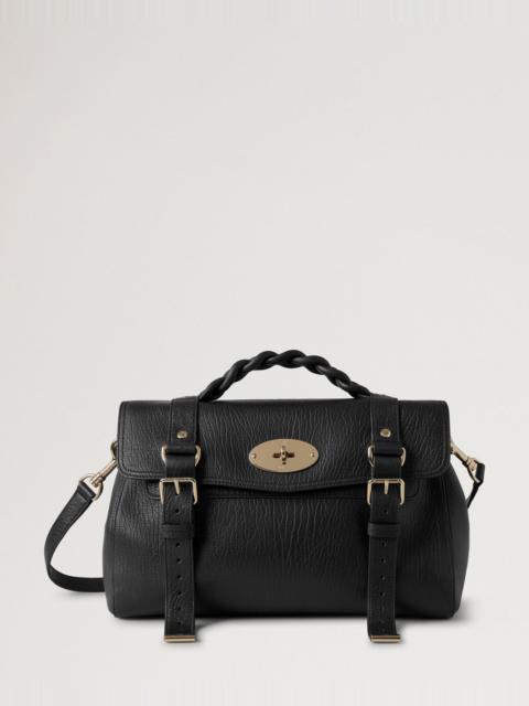 Mulberry Alexa Black Natural Grain