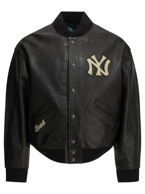 Polo Ralph Lauren Polo Ralph Lauren Yankees Leather Jacket Black