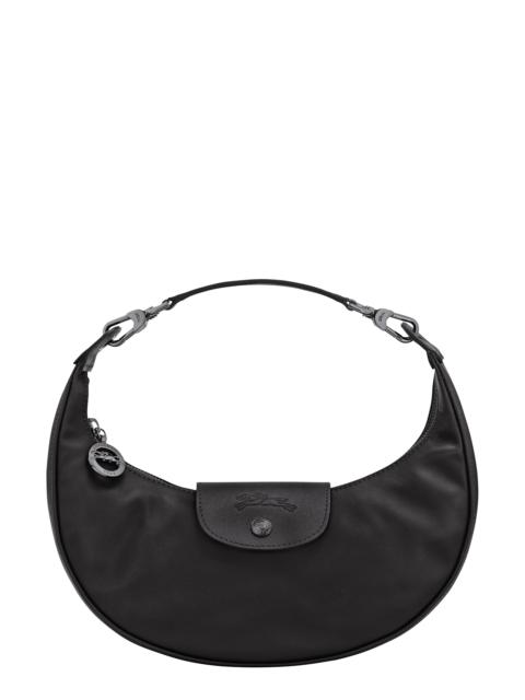Longchamp Longchamp Le Pliage Xtra Round Leather Top Handle Bag in Black at Nordstrom