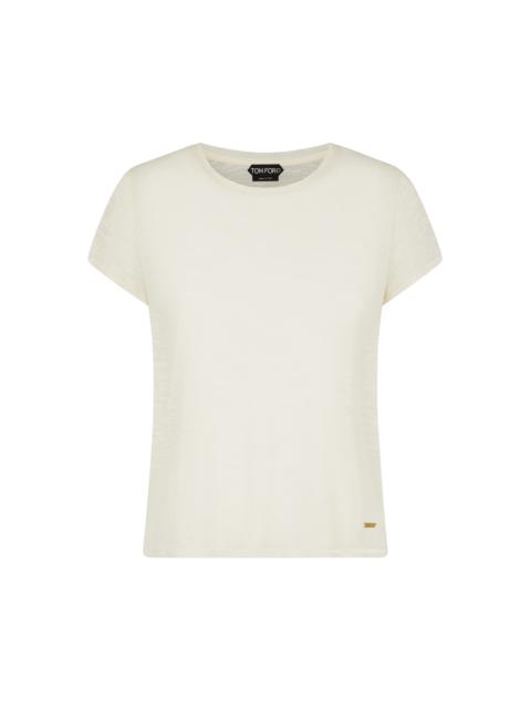 TOM FORD SLUB COTTON JERSEY CREWNECK T-SHIRT
