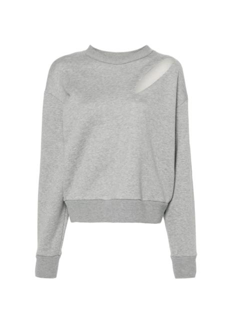 Alexander McQueen cut-out jersey sweatshirt