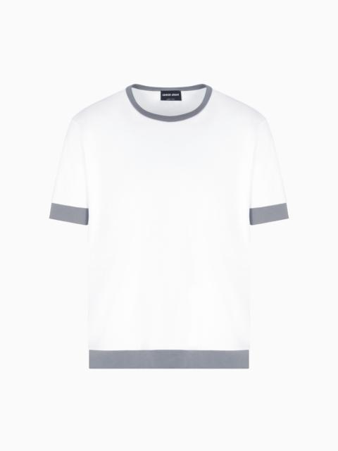 GIORGIO ARMANI ORGANIC COTTON JERSEY CREW-NECK T-SHIRT