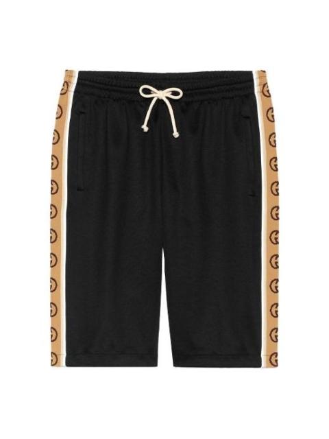 GUCCI Gucci SS20 Technical Jersey Shorts G-Knitted Drawstring Shorts For Men Black 604150-XJBZ8-1082