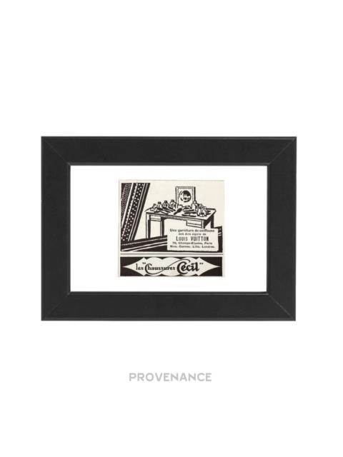 Louis Vuitton Louis Vuitton Antique Vintage Newsprint Ad - LV Table Set