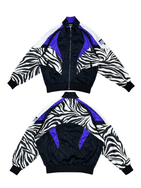 Asics Vintage 90s ASICS Zebra Print Track Jacket - Made in Japan