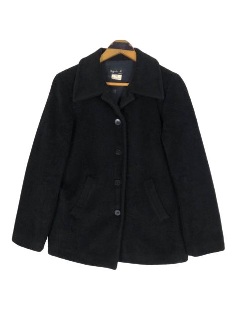 Other Designers Agnes B. - Vintage Agnes B Paris Lambswool Angora Coat Light Jacket