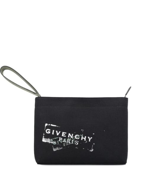 Givenchy Givenchy Men Logo-Print Compact Pouch