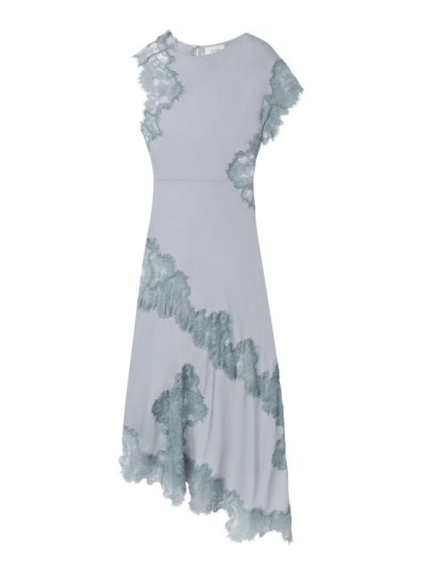 A.L.C. Alessia Textured Satin and Lace Maxi Dress