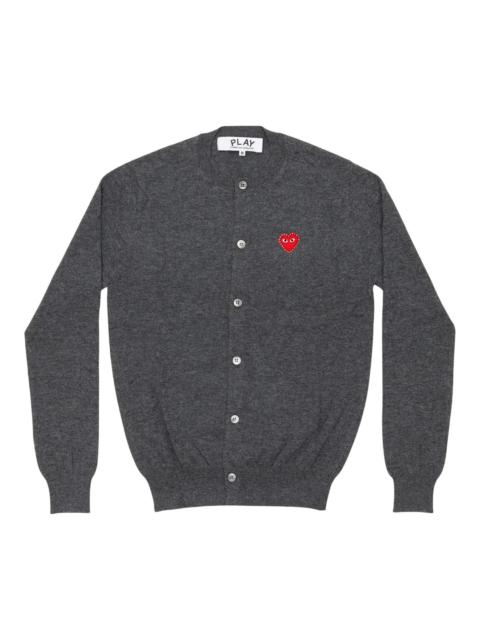 Comme des Garçons PLAY Rhinestone Heart Round-Neck Cardigan Unisex