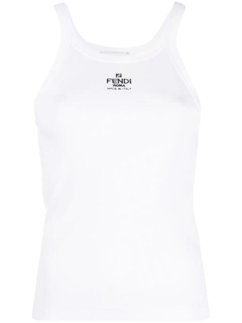 FENDI Fendi Logo-embroidered Vest Top