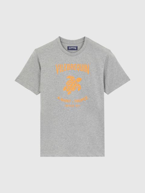 Vilebrequin Men Cotton T-shirt Contrasted Placed Gomy Logo