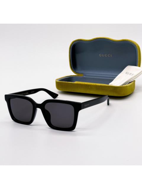 GUCCI NEW GUCCI GG1582SK 001 SQUARE BLACK GRAY MEN SUNGLASSES