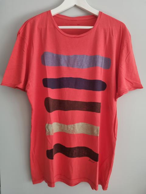 Vintage - red paint striped t-shirt