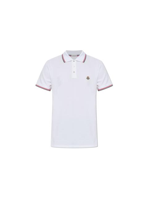Moncler MONCLER White Cotton Polo Shirt New & Authentic (Men's size: