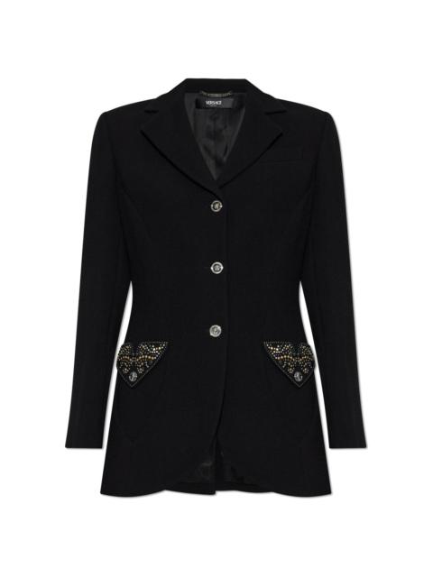 VERSACE Versace Blazer With Shimmering Appliqués