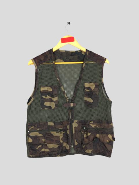 Other Designers Vintage - Vintage Multipocket Vest Camou design Tactical Jacket