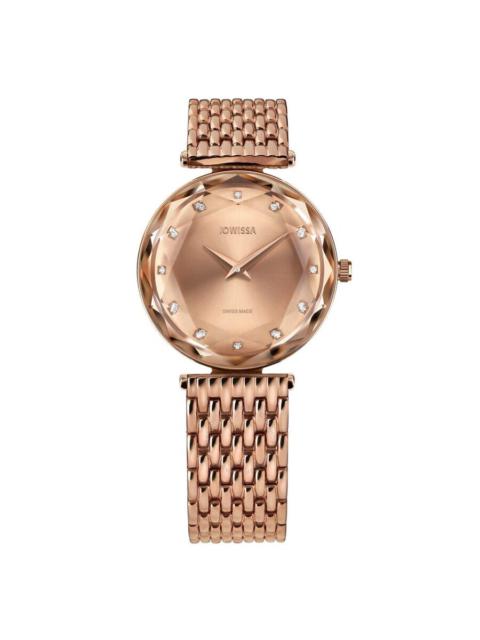 Jowissa - Jowissa Facet Brilliant Quartz Diamond Rose Gold Dial Ladies Watch J5.761.M