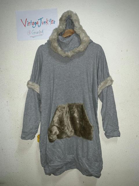 Other Designers RARE!!MERCIBEAUCOUP fux faur Sweater hoodies by Issey Miyake