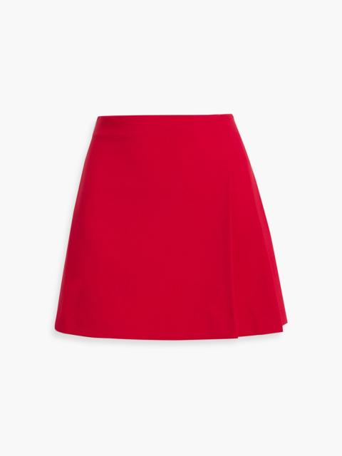 Alice + Olivia Semira pleated twill mini skirt