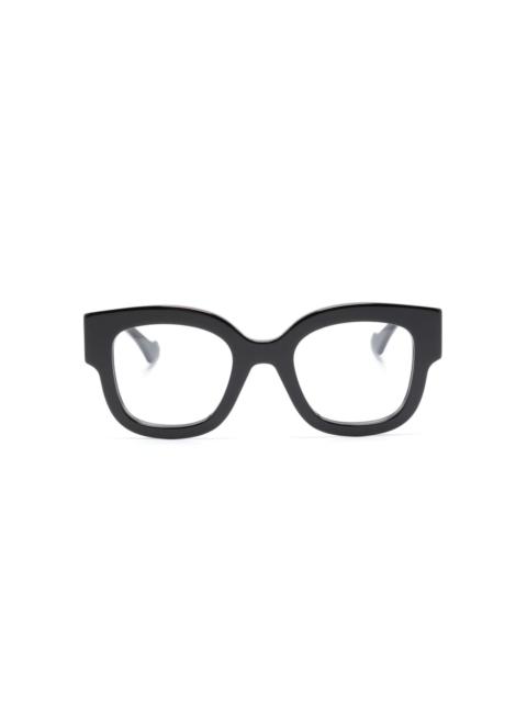 GUCCI Double G round-frame glasses
