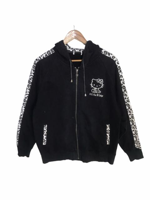 Other Designers Japanese Brand - Hello kitty leopard side tape zip up hoodie