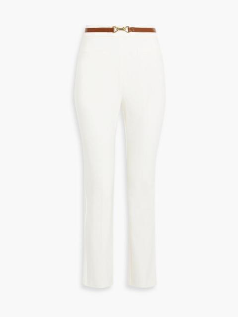 DEREK LAM 10 CROSBY Cotton-blend twill straight-leg pants